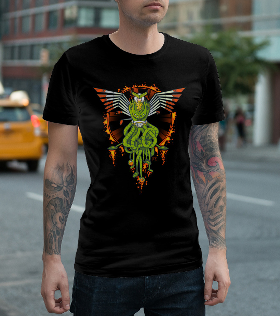 Hawktopus Winged Octopus With Tentacles And Arrows T-Shirt