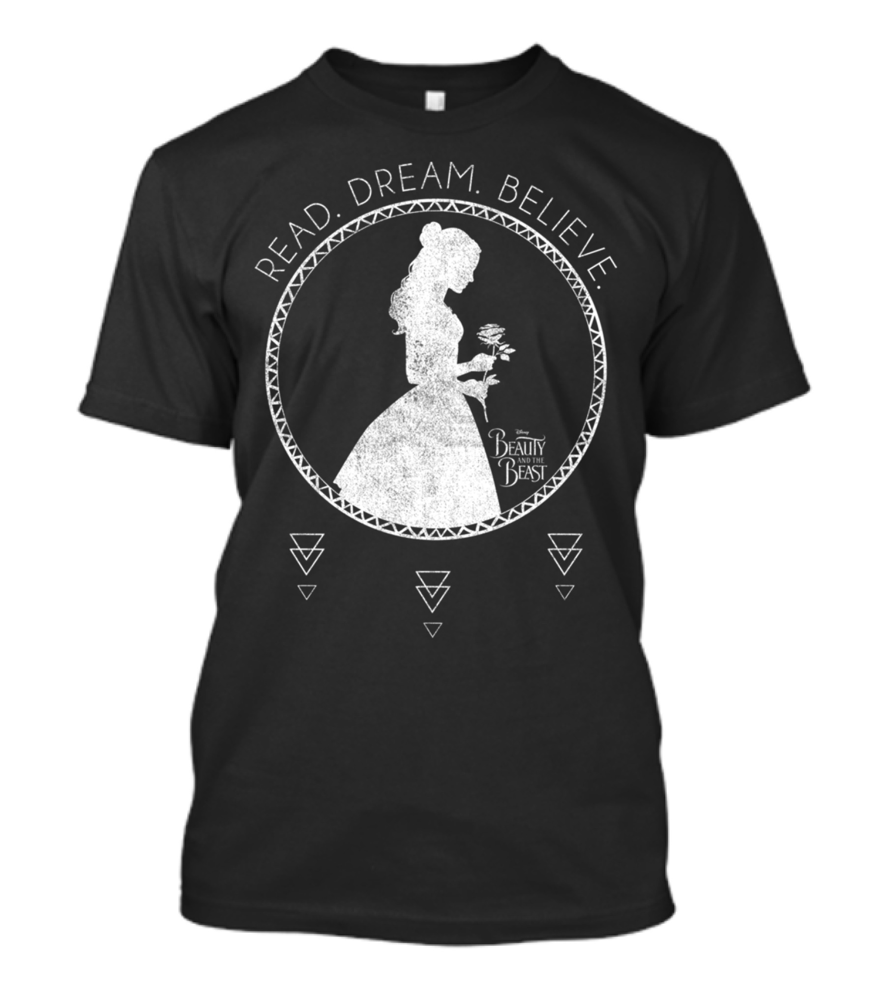 Read Dream Believe Disney Beauty And The Beast T-Shirt