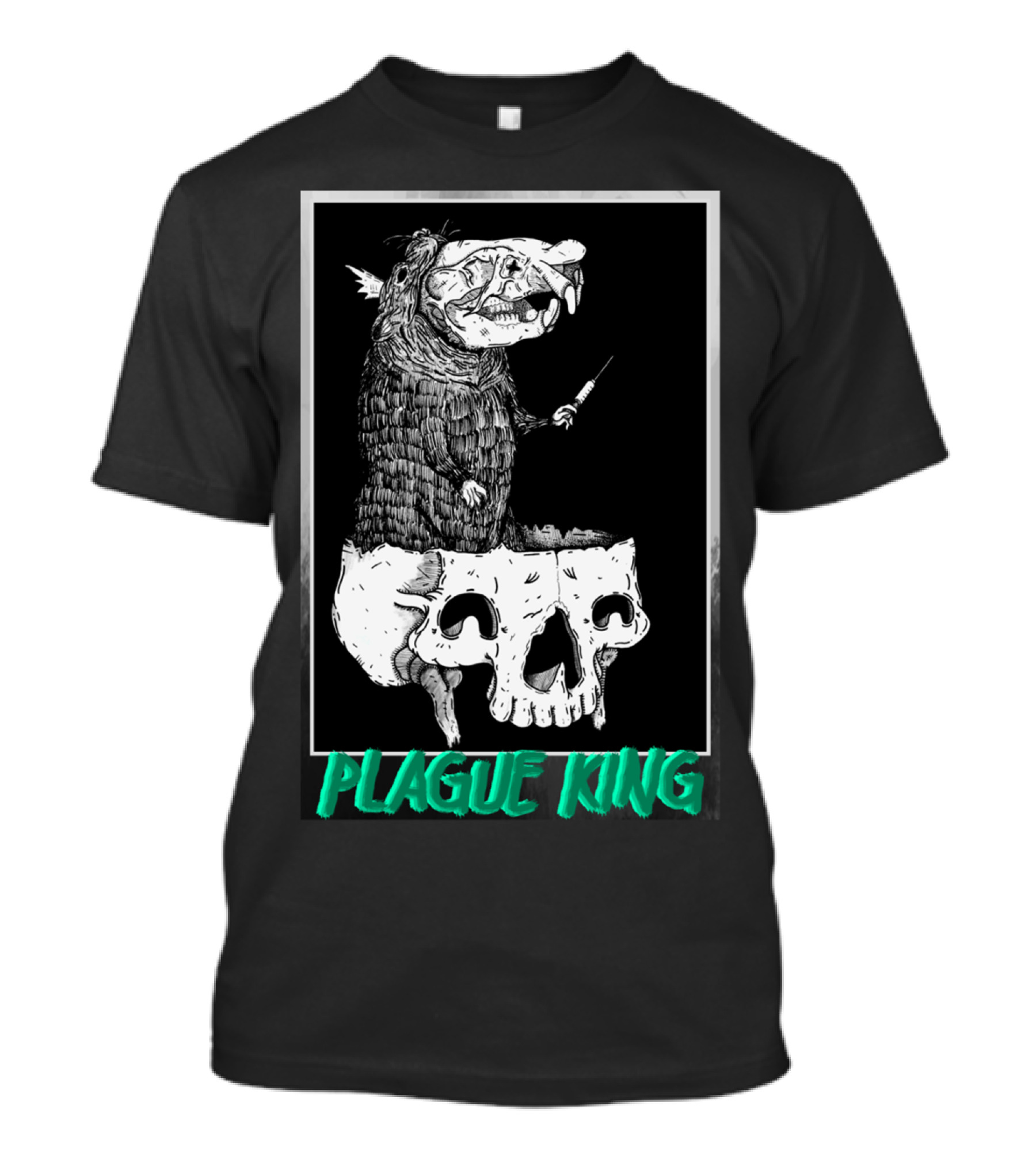 Plague King Skull Throne Monster T-Shirt
