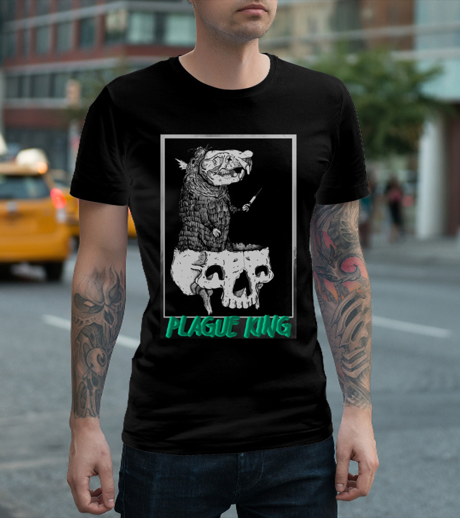 Plague King Skull Throne Monster T-Shirt