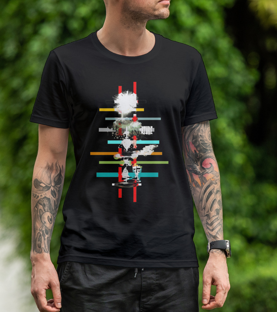 Plane Of Nature Abstract Stripes Explosion T-Shirt