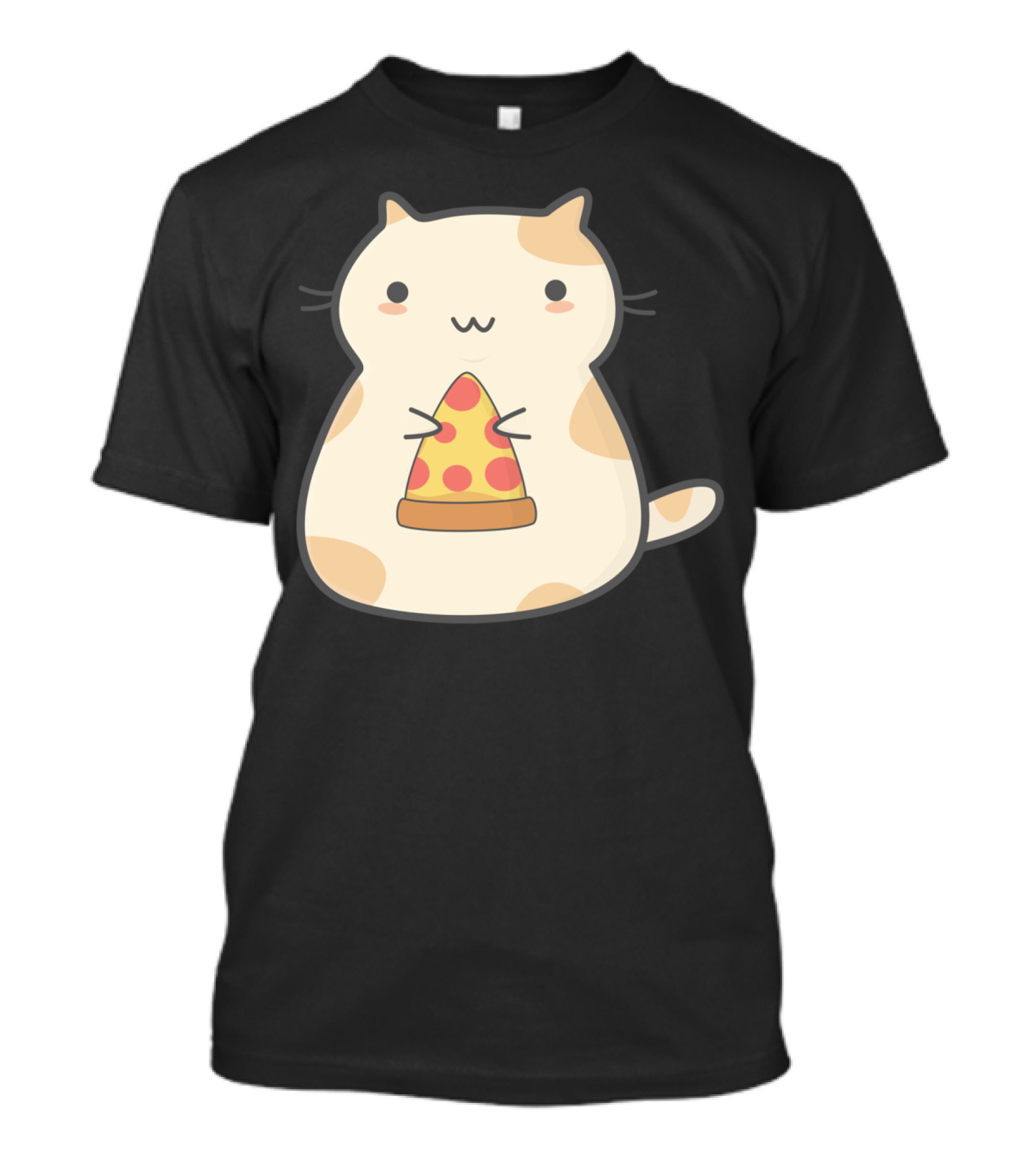 Kawaii Pizza Cat Cute Cartoon T-Shirt