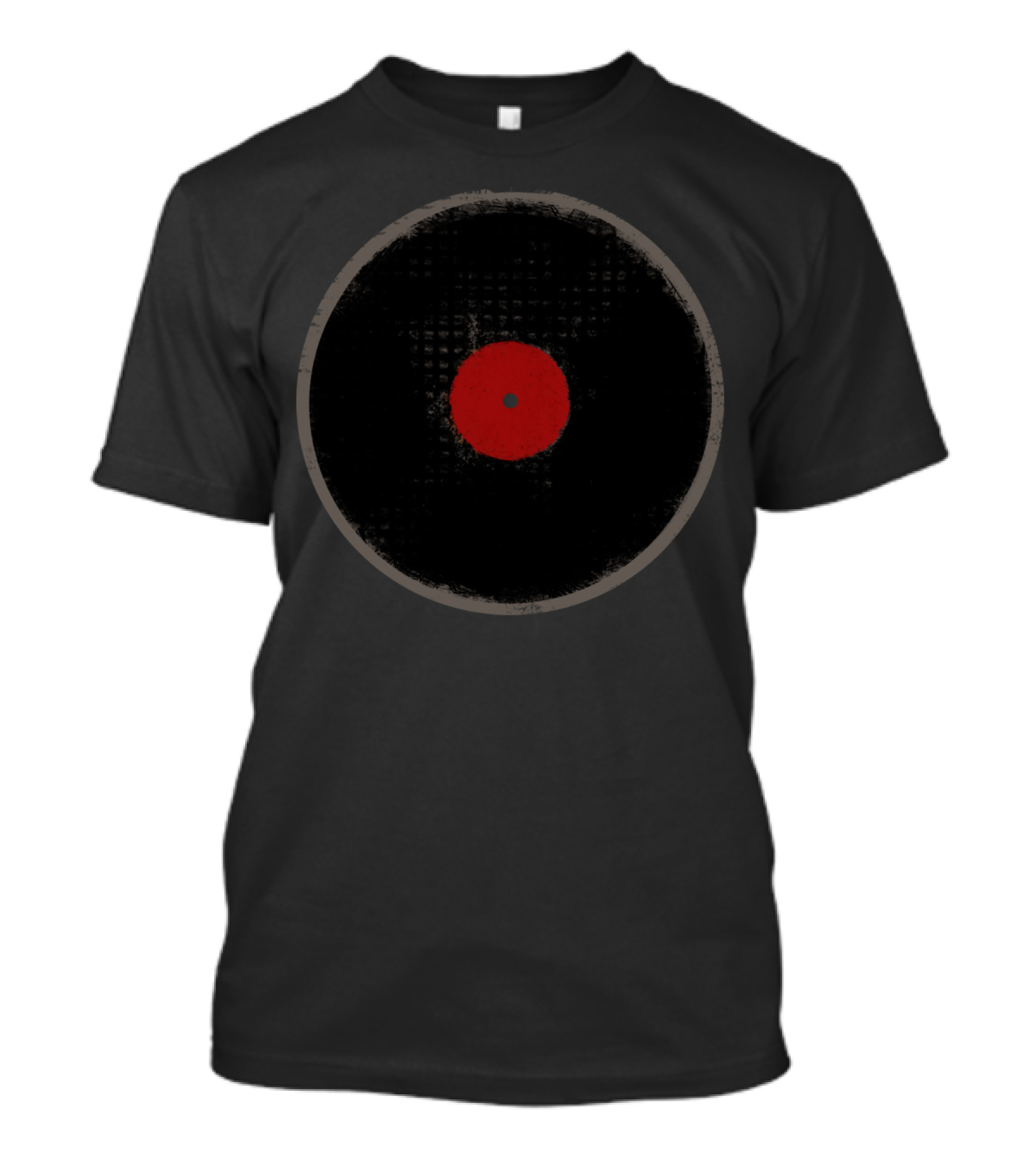 The Vinyl Record With Red Center T-Shirt