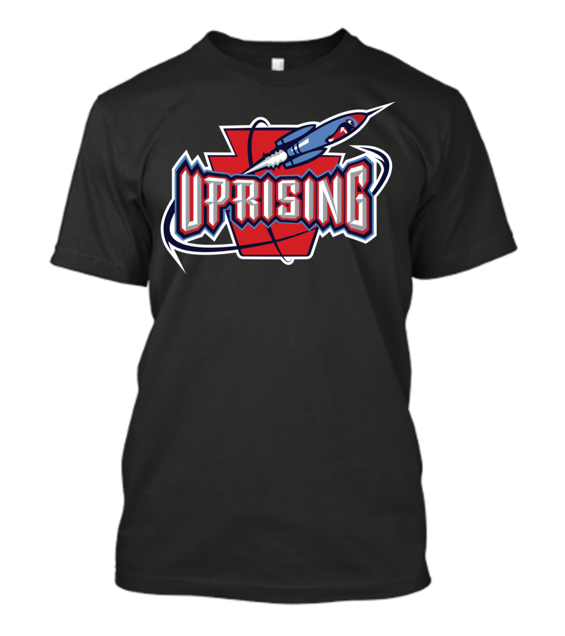 Uprising Rocket Logo Basketball Houston Uprising T-Shirt
