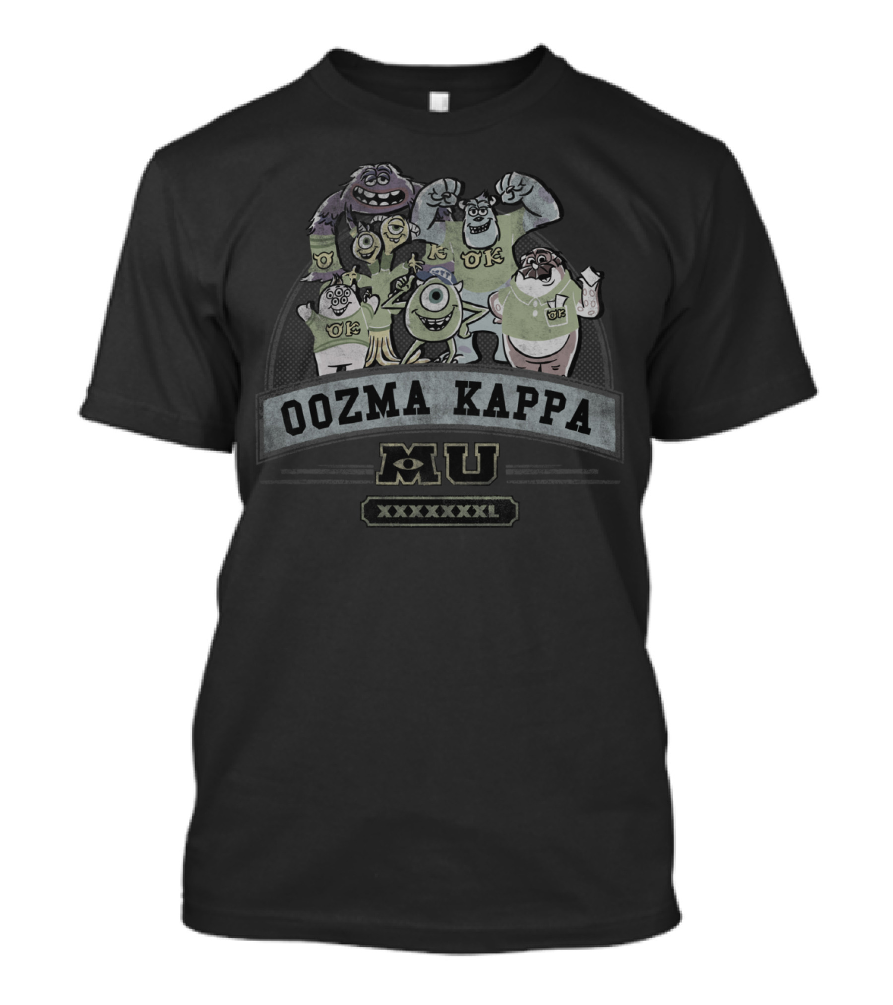 Oozma Kappa Monsters University XXL Fraternity T-Shirt