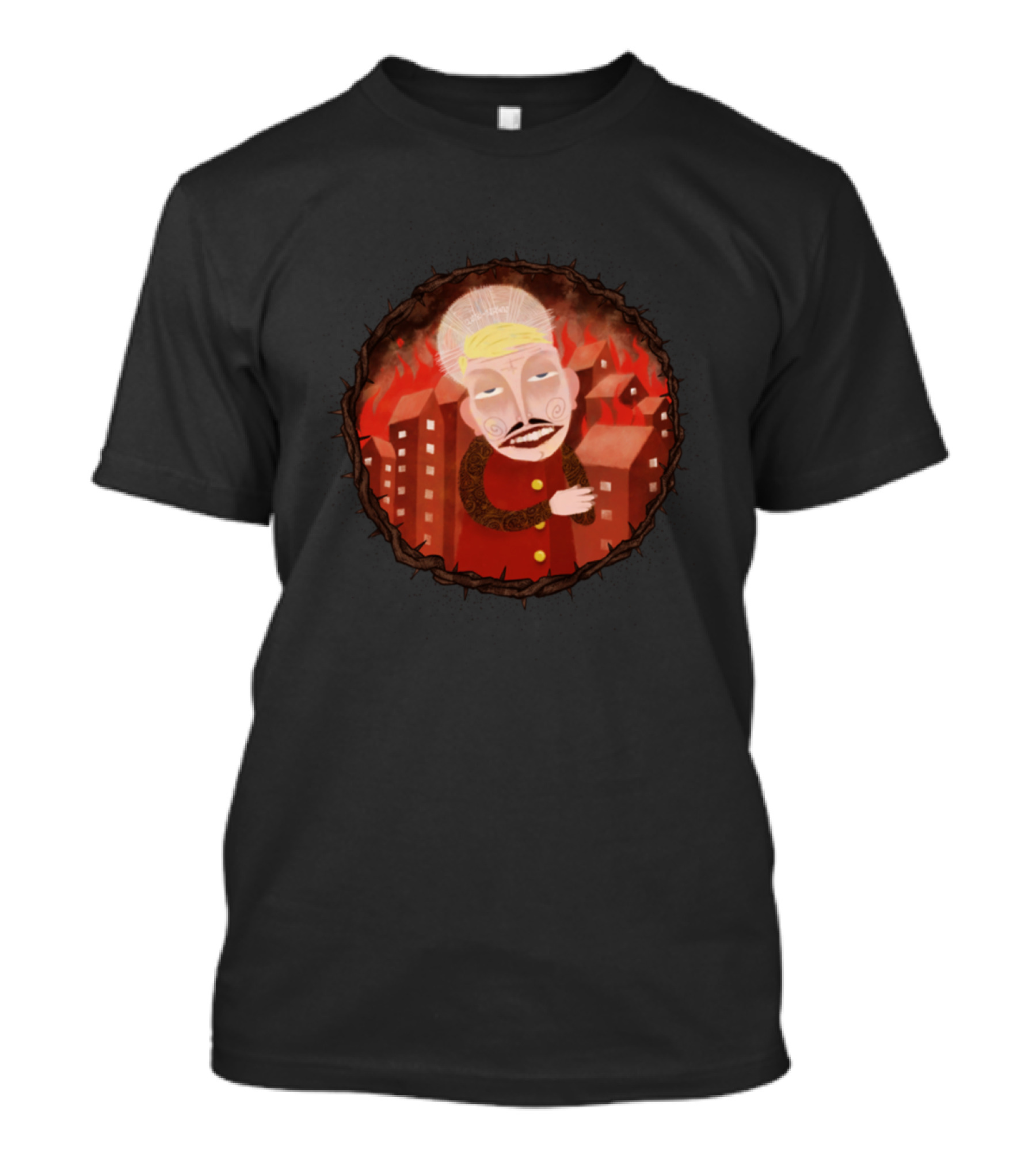 False Prophet Surrounded By Burning City And Thorns T-Shirt