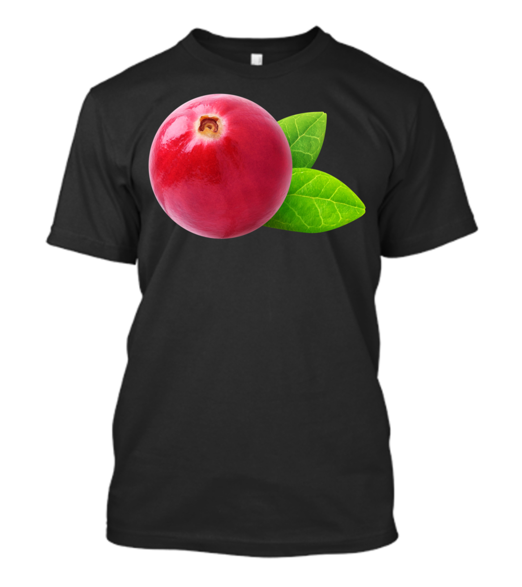 One Cranberry Sti With Green Leaves T-Shirt