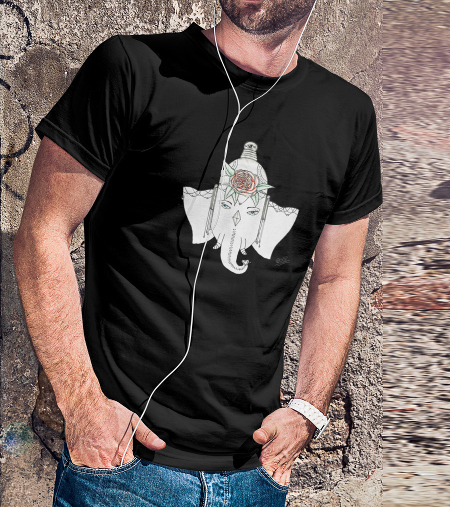 FAMILY Elephant Floral Headpiece T-Shirt
