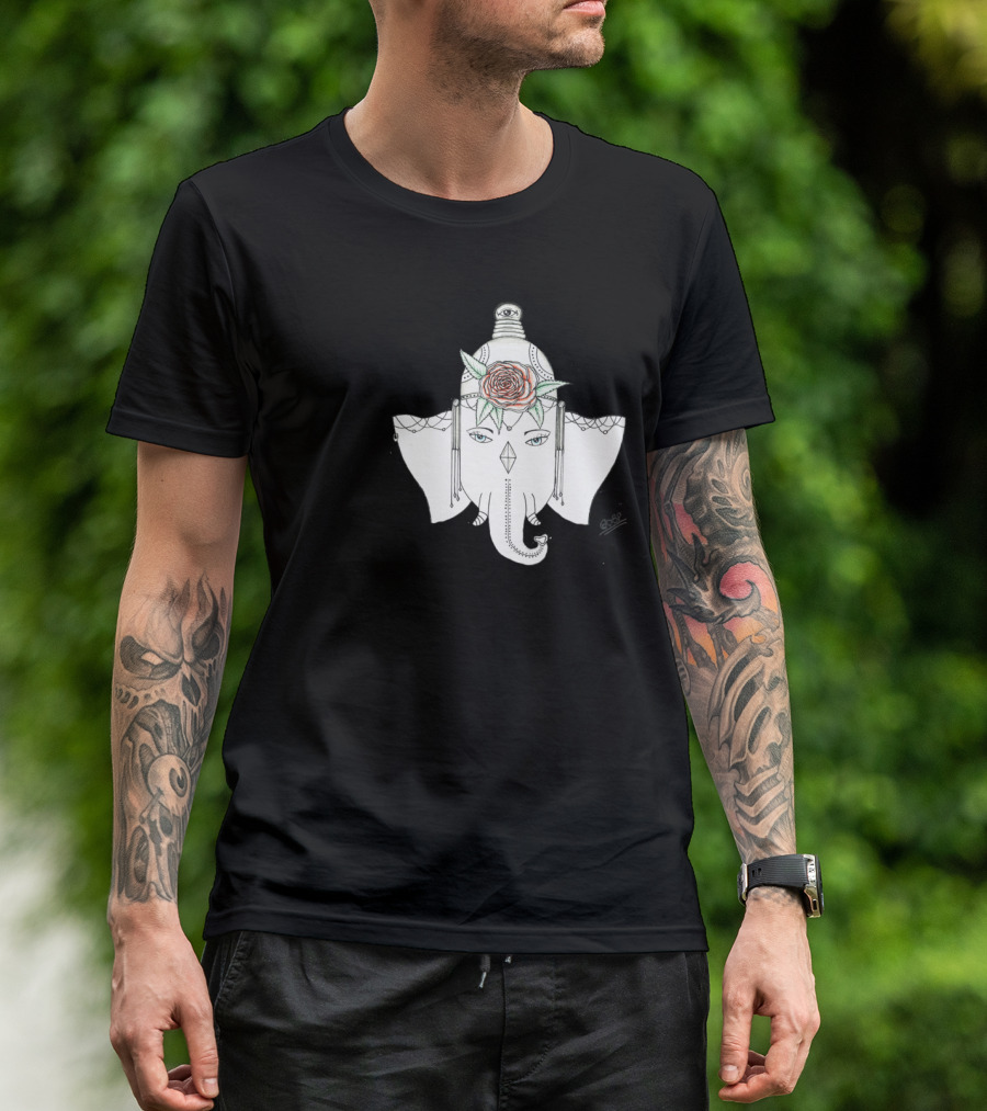 FAMILY Elephant Floral Headpiece T-Shirt