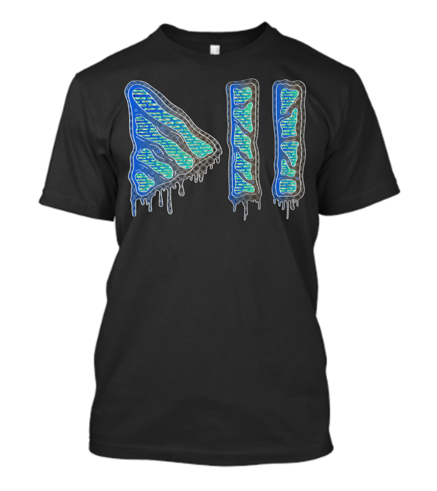 Play Pause Melted Digital Symbol Retro T-Shirt
