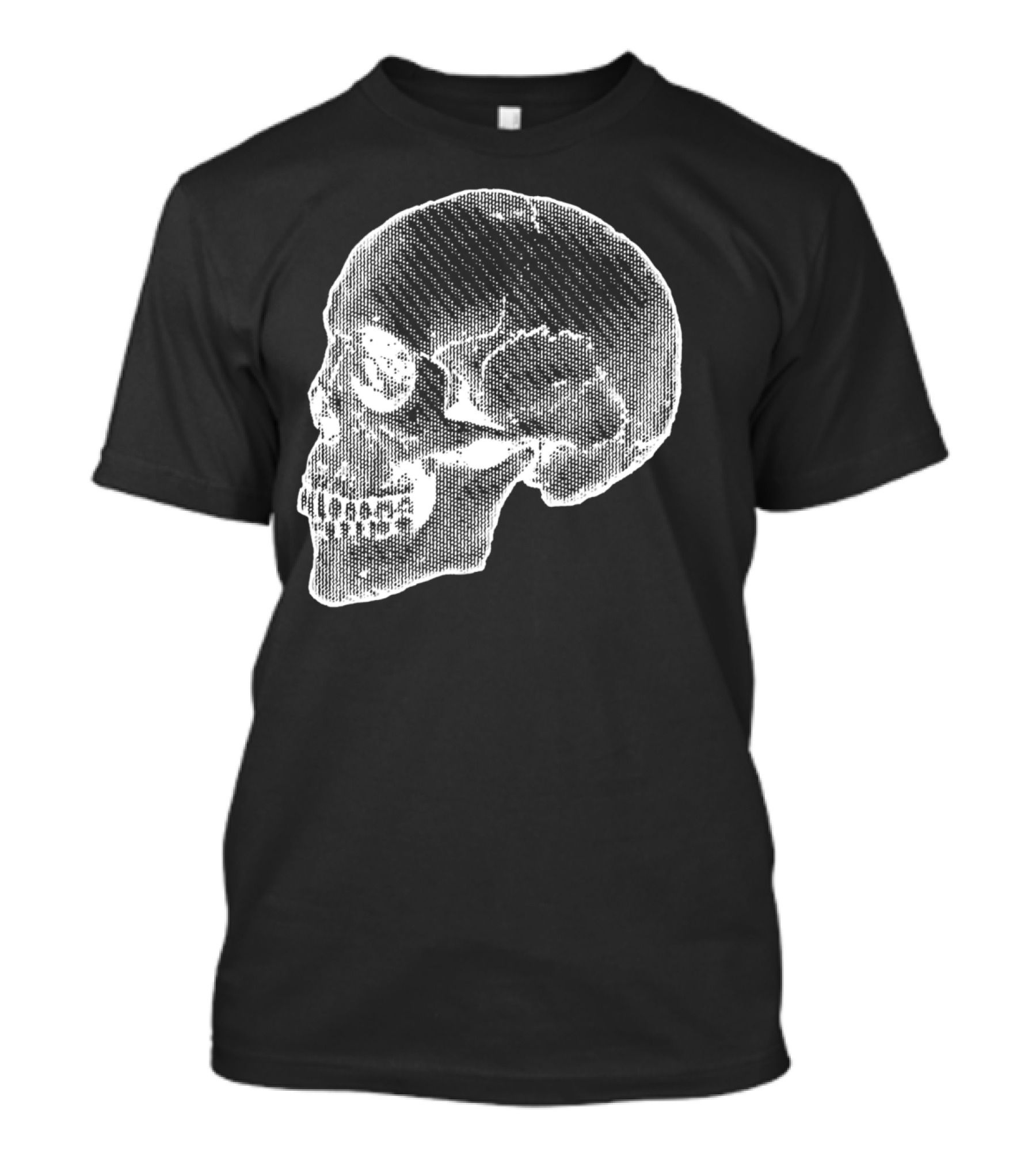 New Wave Skull Halftone Aesthetic T-Shirt