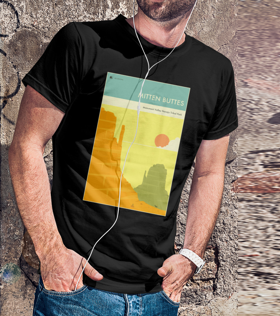 MITTEN BUTTES Monument Valley Navajo Tribal Park T-Shirt