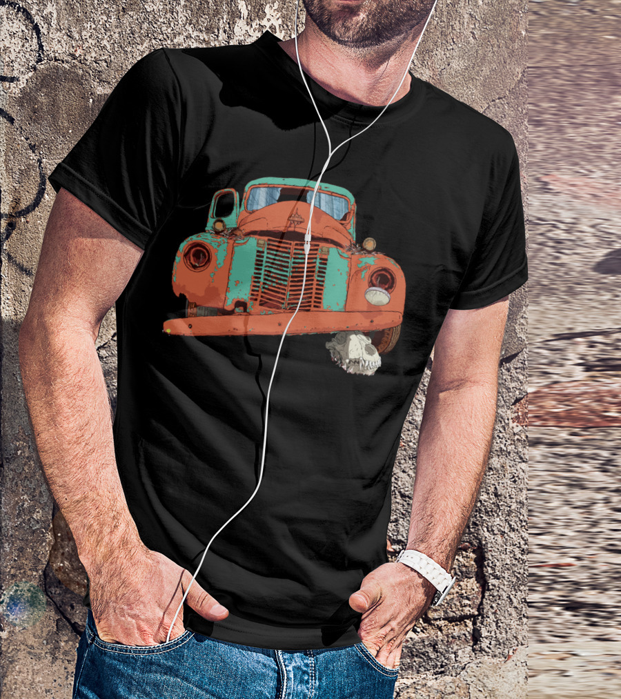 The Wolf Skull Under The Rusted Truck T-Shirt