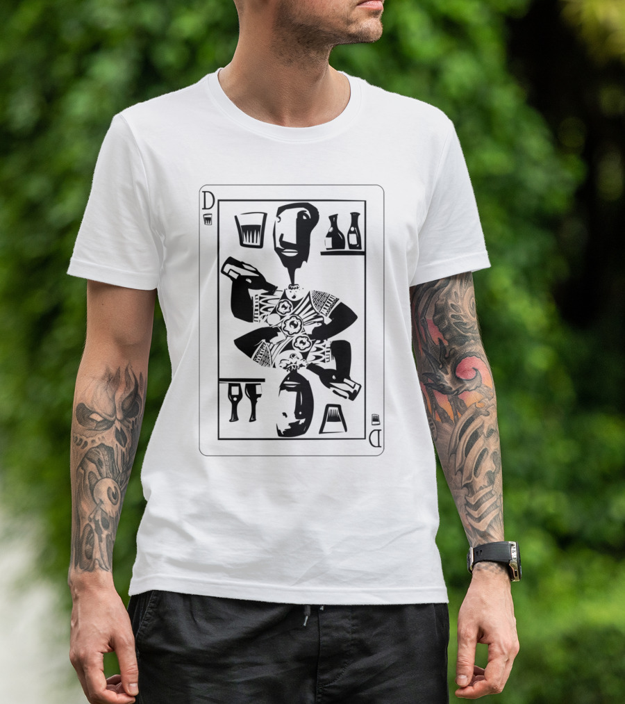 Dapper Drinker Playing Card ✧1 T-Shirt