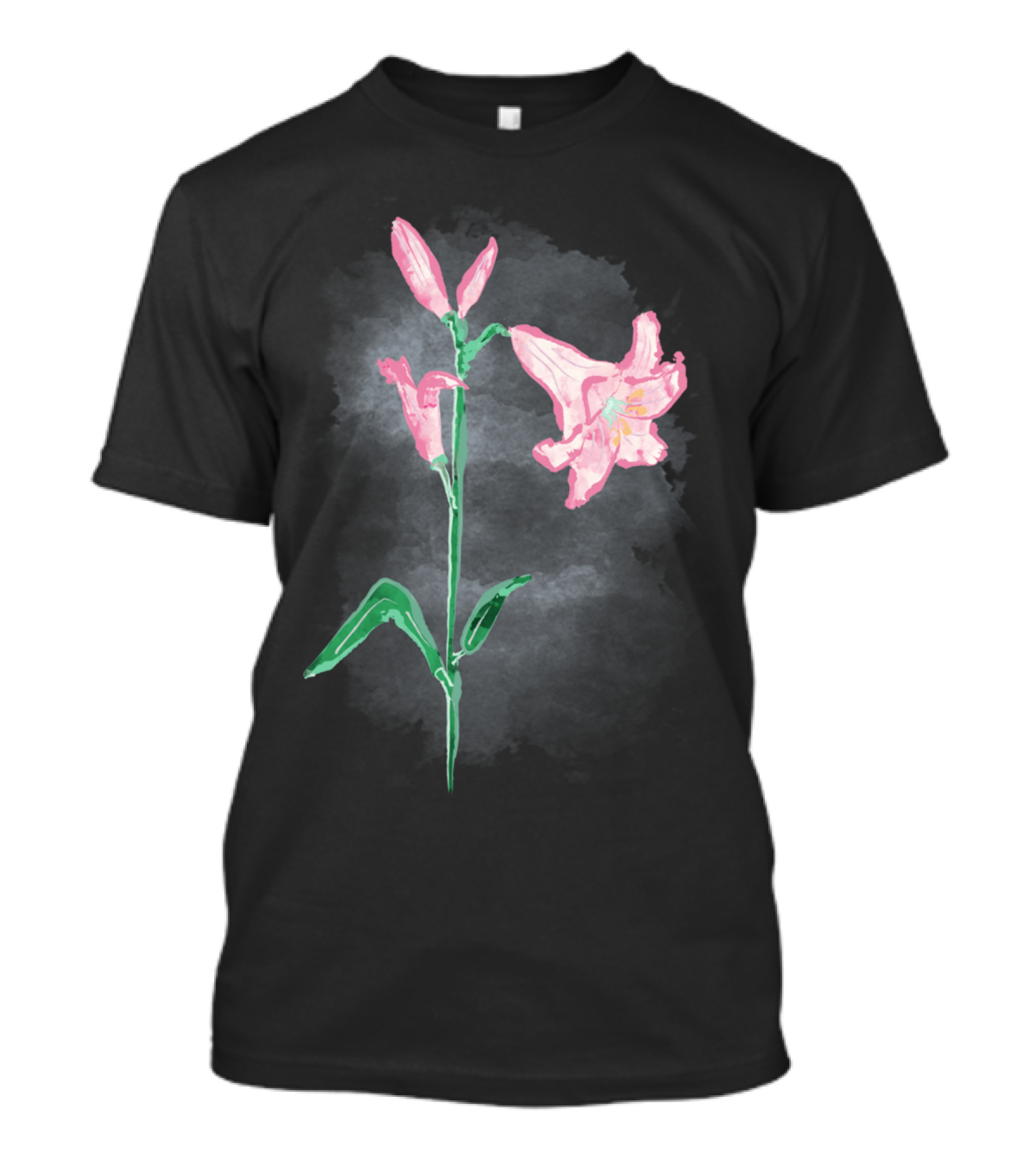 Lily Flower Pink Botanical T-Shirt