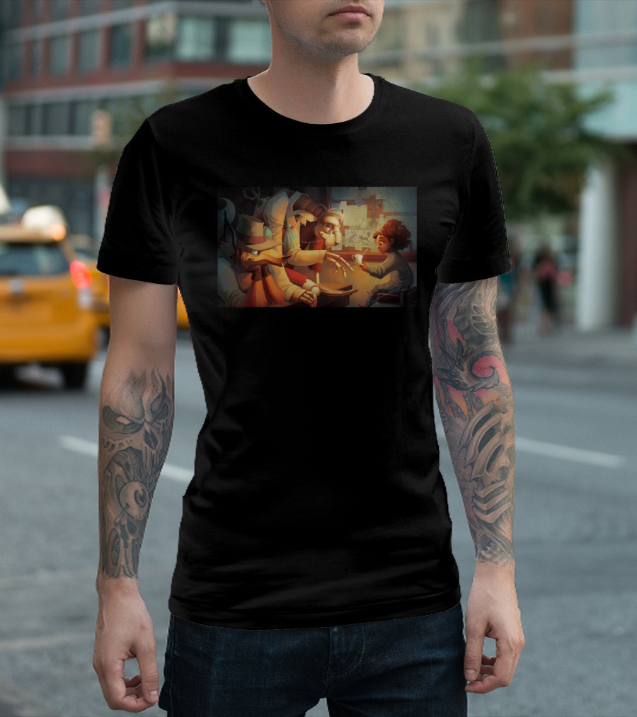 Playing With Dolls Shadowy Detective Mystery Encounter T-Shirt