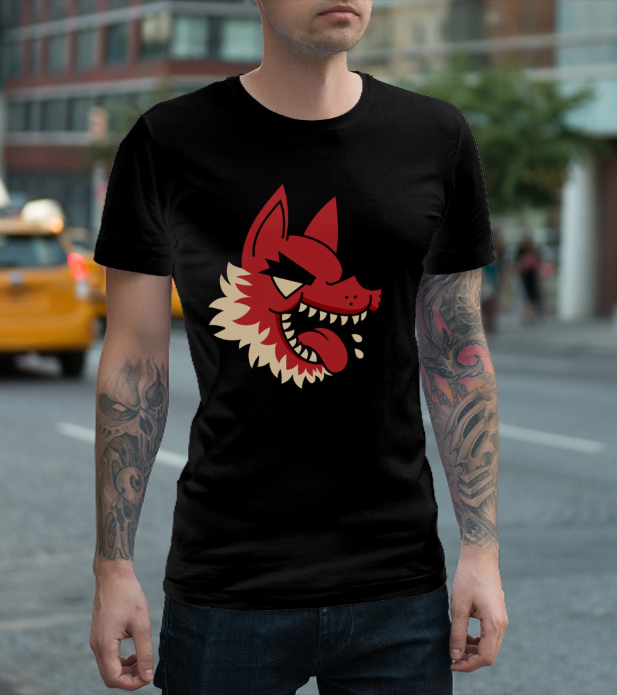 I'm Hungry Like A Fierce Red Wolf With Drooling Tongue And Sharp Teeth T-Shirt
