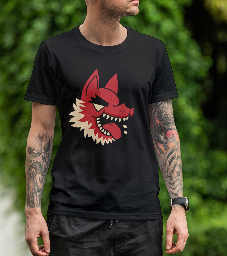 I'm Hungry Like A Fierce Red Wolf With Drooling Tongue And Sharp Teeth T-Shirt