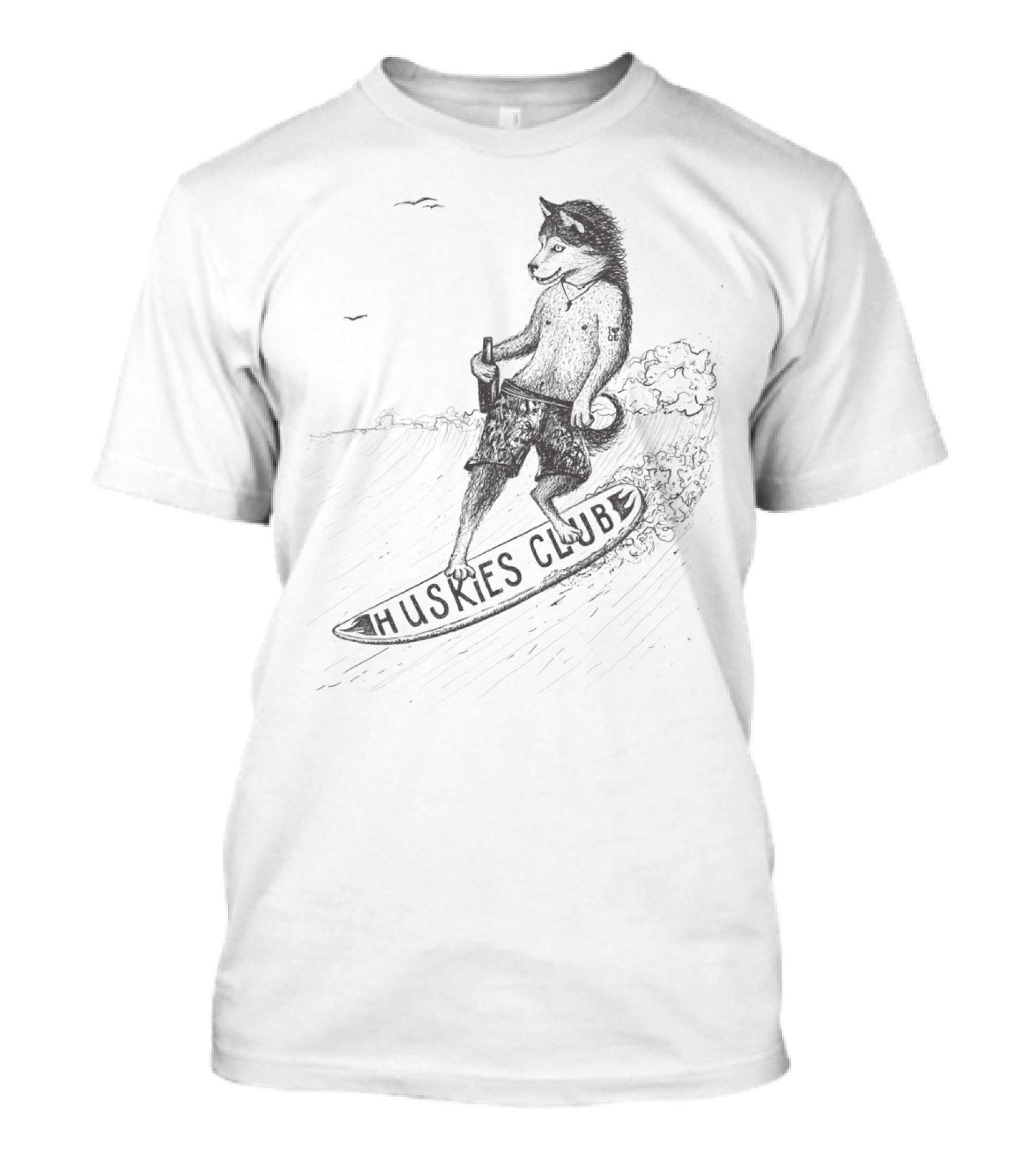 Huskies Club Surfing Adventure T-Shirt
