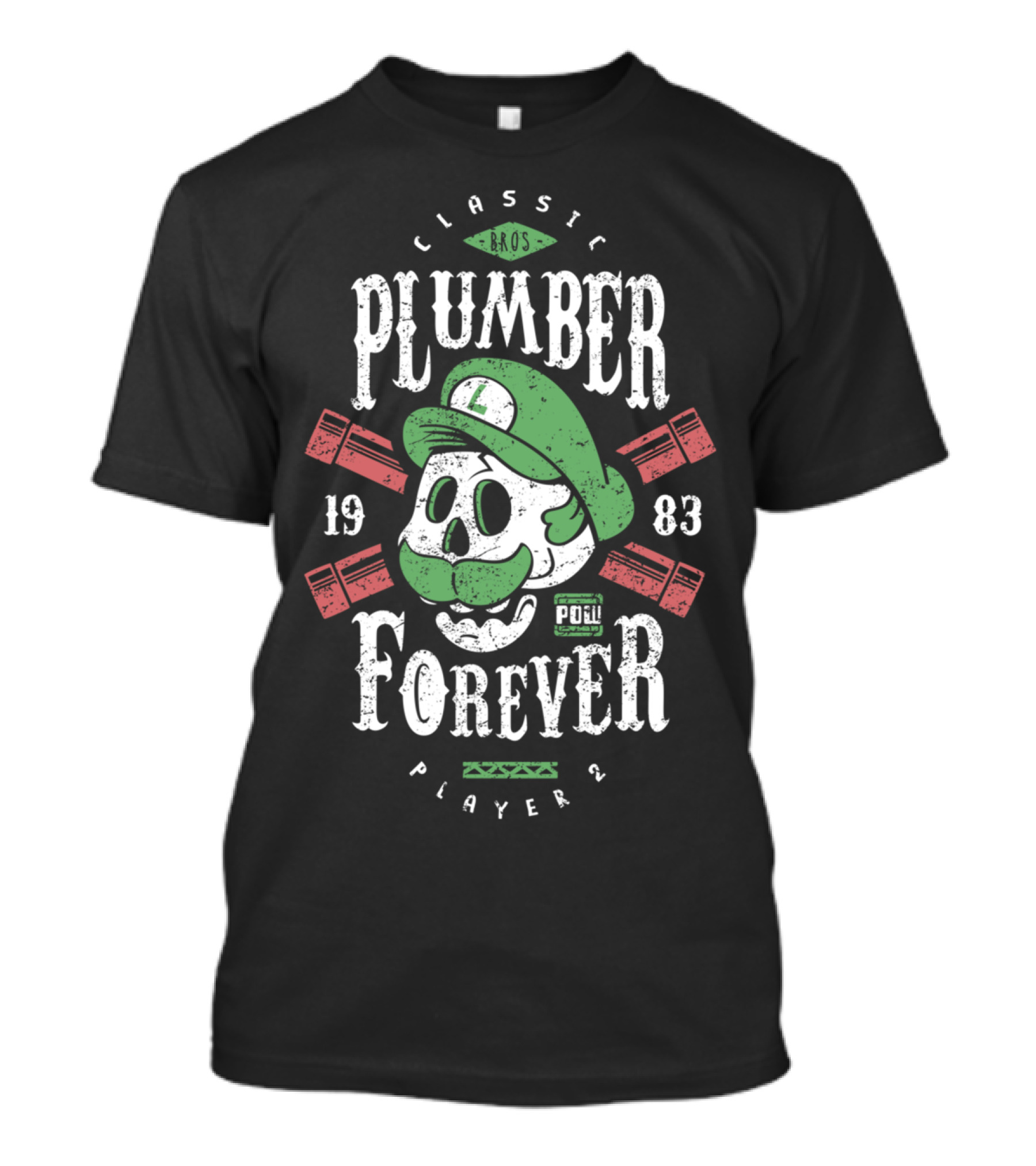 Classic Bros Plumber Forever Player 2 1983 T-Shirt