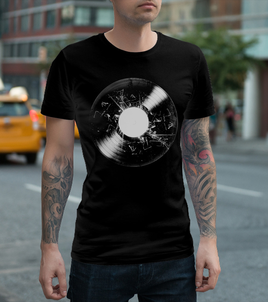Record Breaker Shattered Vinyl T-Shirt