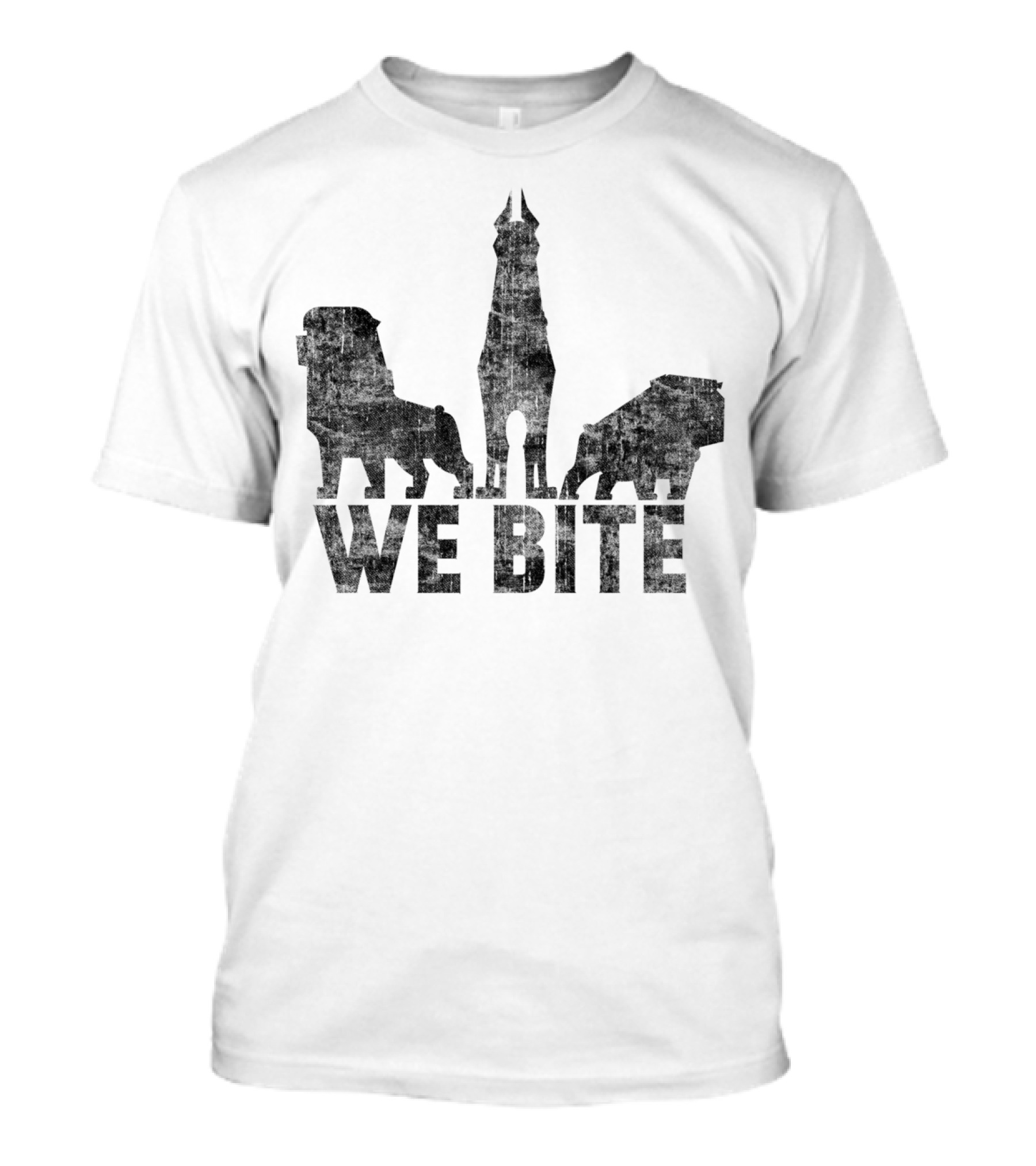 We Bite Detroit Football Lions Tigers Pistons Iconic T-Shirt