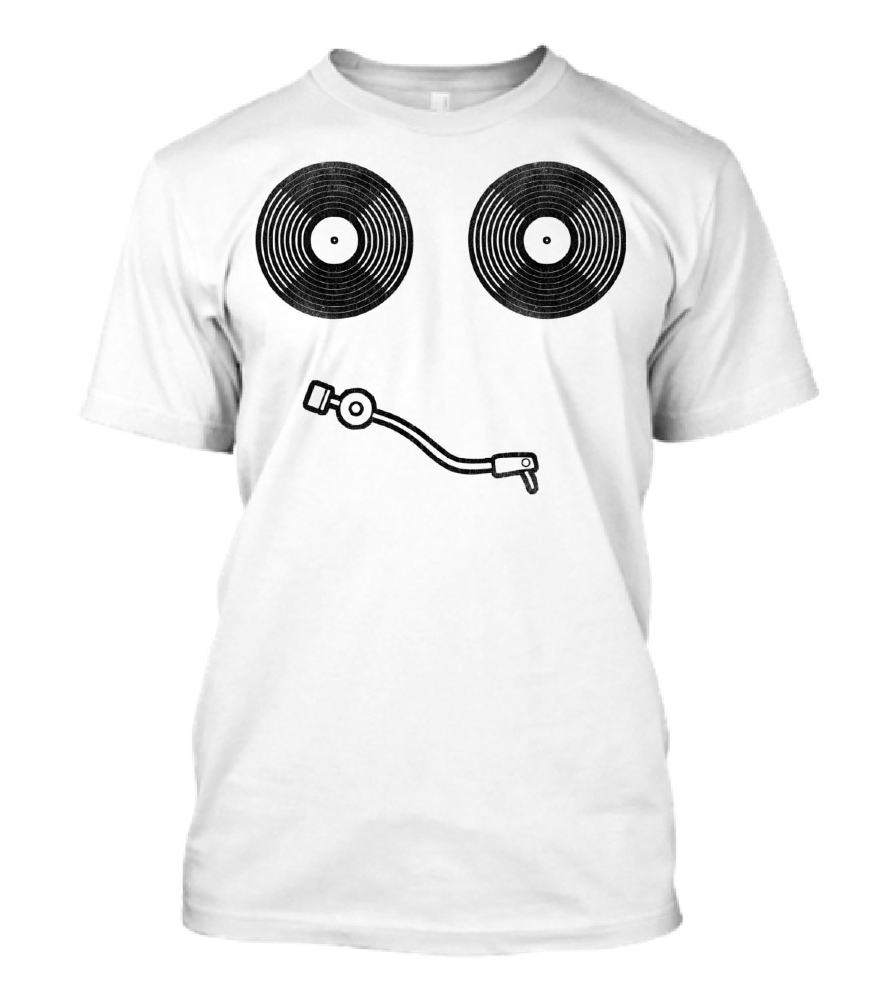 Record Player Vinyl Face Turntable T-Shirt