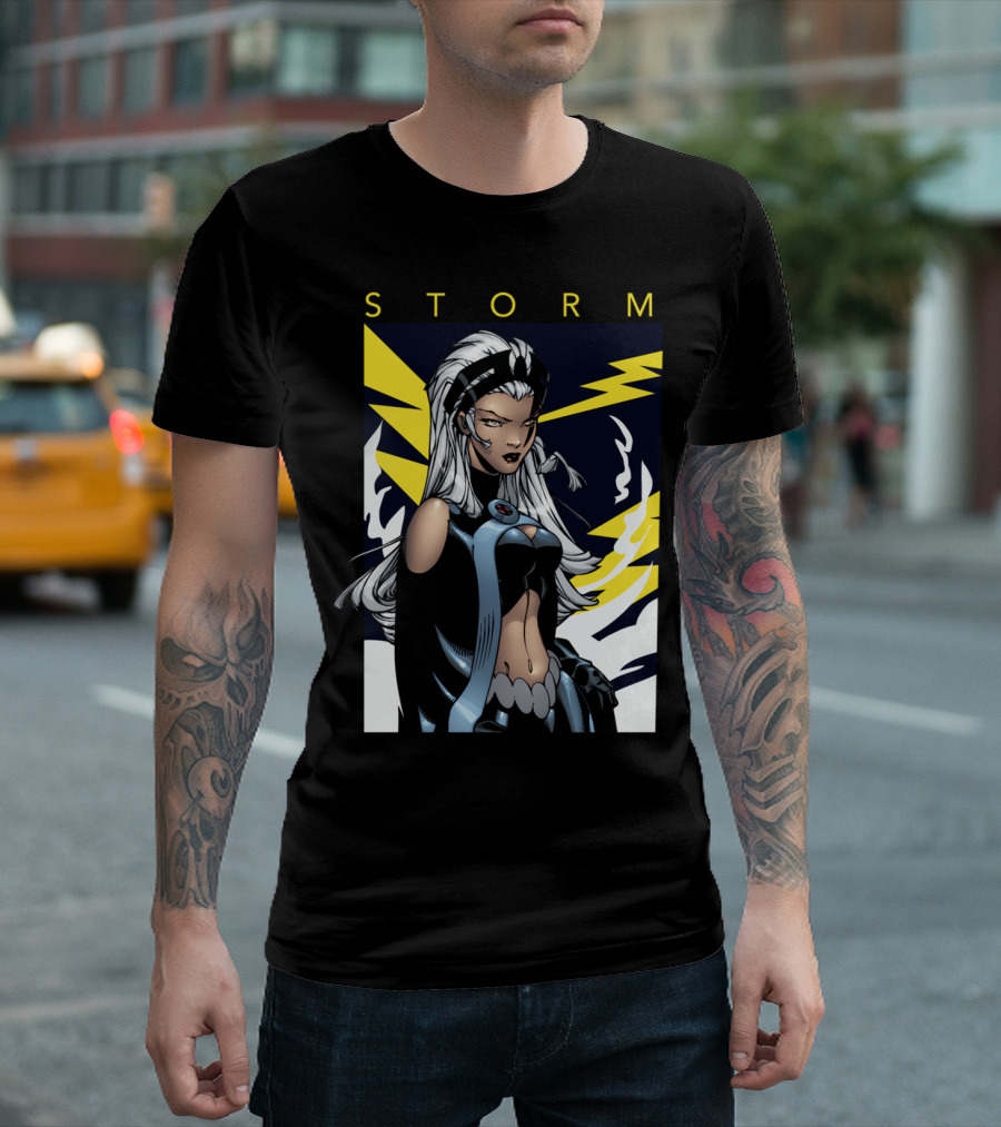 Storm Comic Character With Lightning Stares T-Shirt