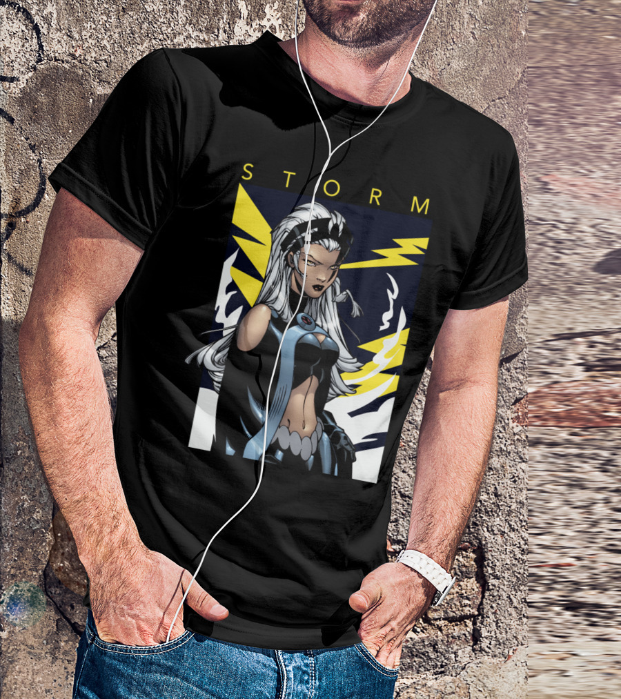 Storm Comic Character With Lightning Stares T-Shirt