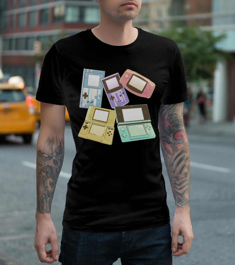 Family Reunion Retro Gaming Handheld Consoles T-Shirt