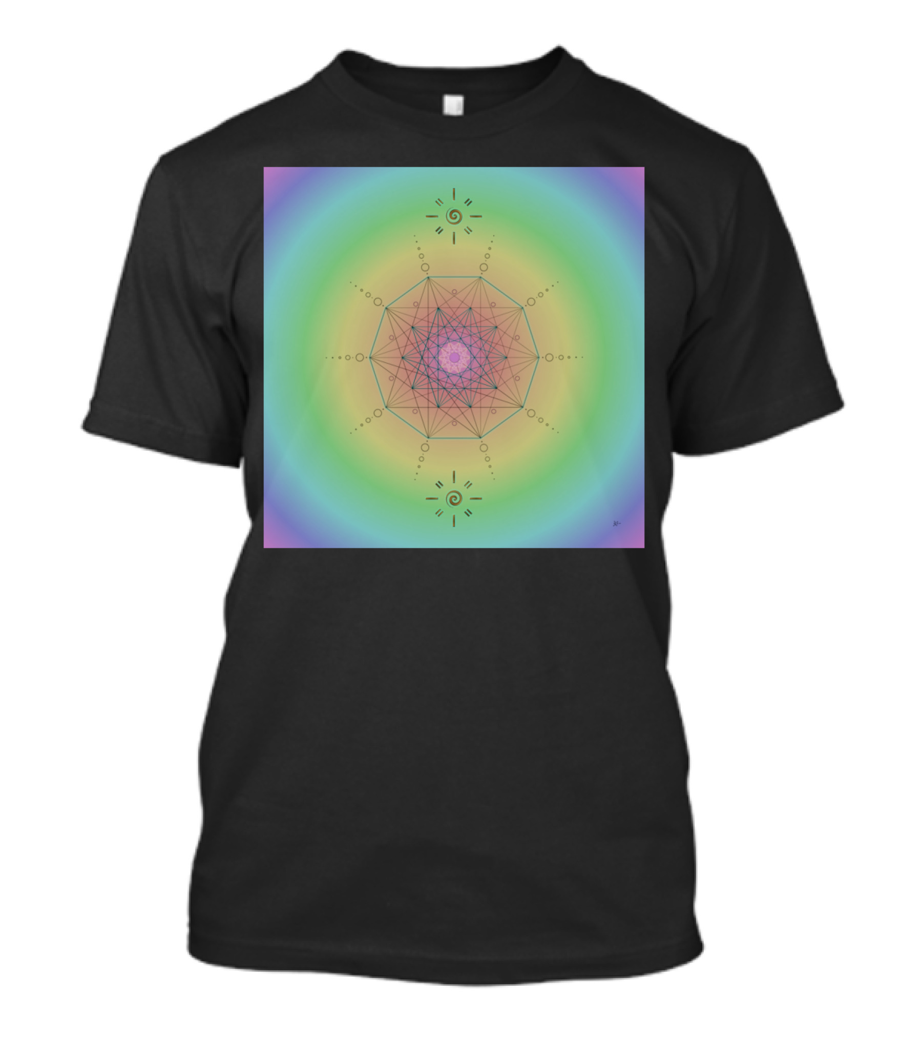 Oneness Chakras Sacred Geometry By Creat T-Shirt