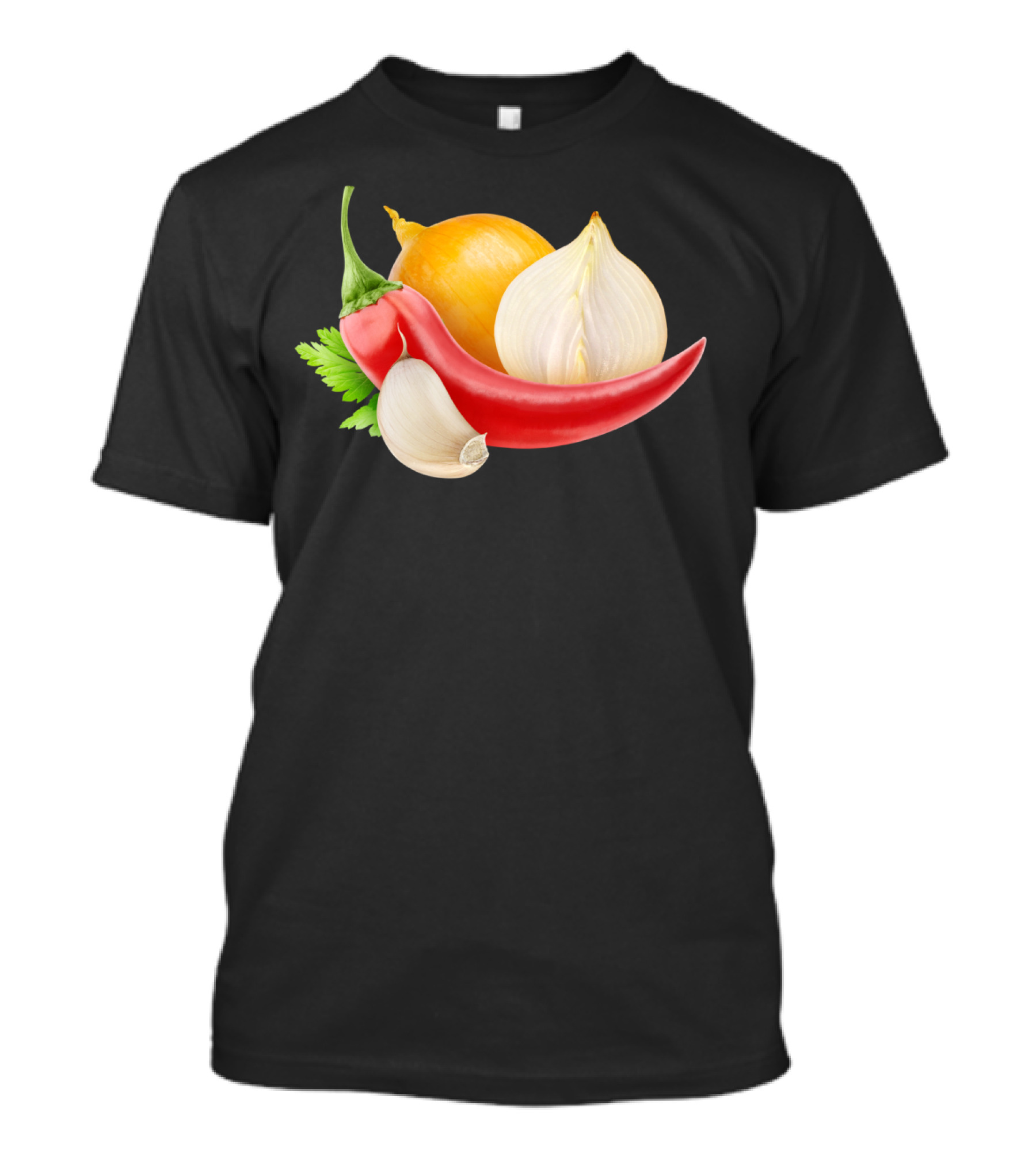 Onions And Peppers With Garlic And Chili Pepper T-Shirt