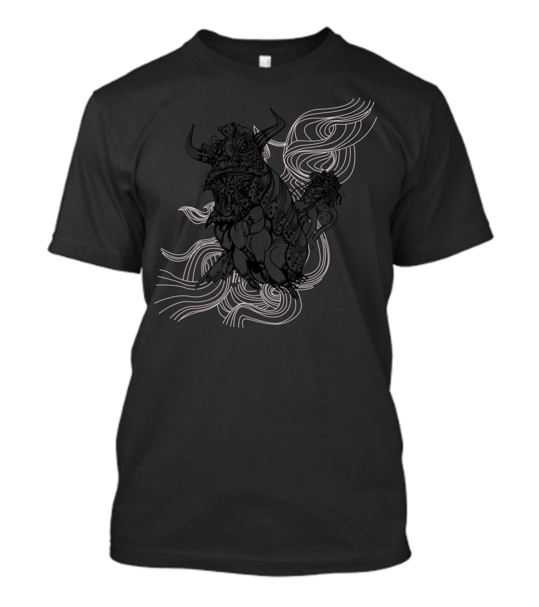 Lion Dance Lunar Celebration Swirl T-Shirt