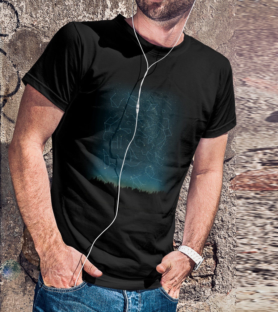 There IS Someone Out There Constellations Night Sky T-Shirt