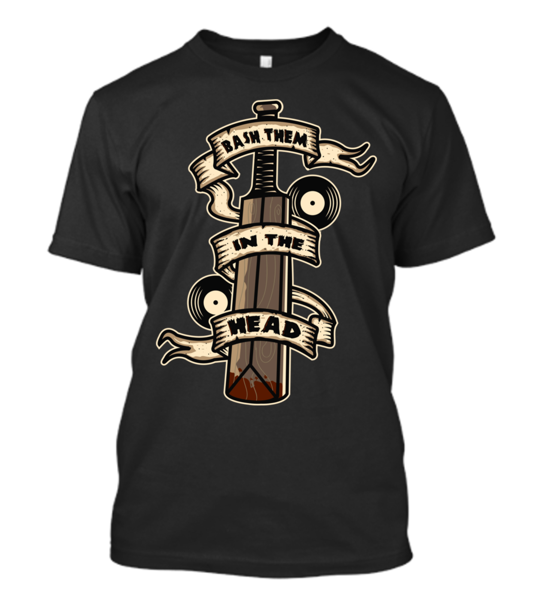 Bash Them In The Head Cricket Bat T-Shirt