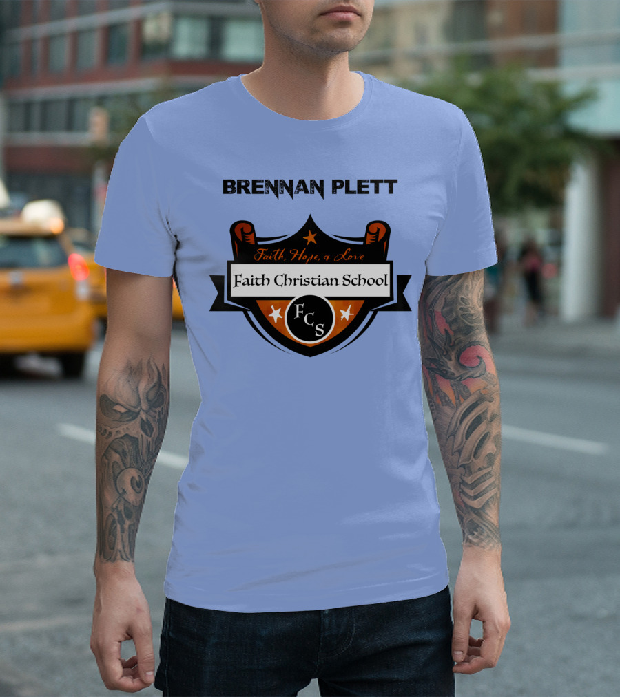 Brennan Plett FCS Faith Christian School Faith Hope Love T-Shirt