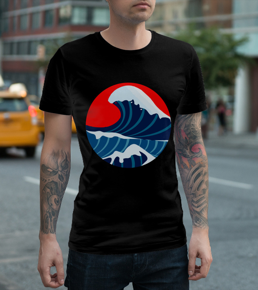 More Waves Less Web Ocean Scene T-Shirt