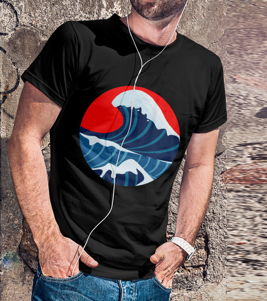 More Waves Less Web Ocean Scene T-Shirt
