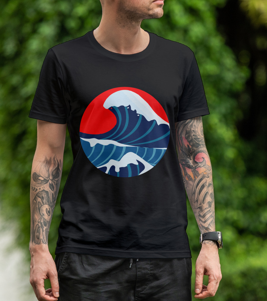 More Waves Less Web Ocean Scene T-Shirt