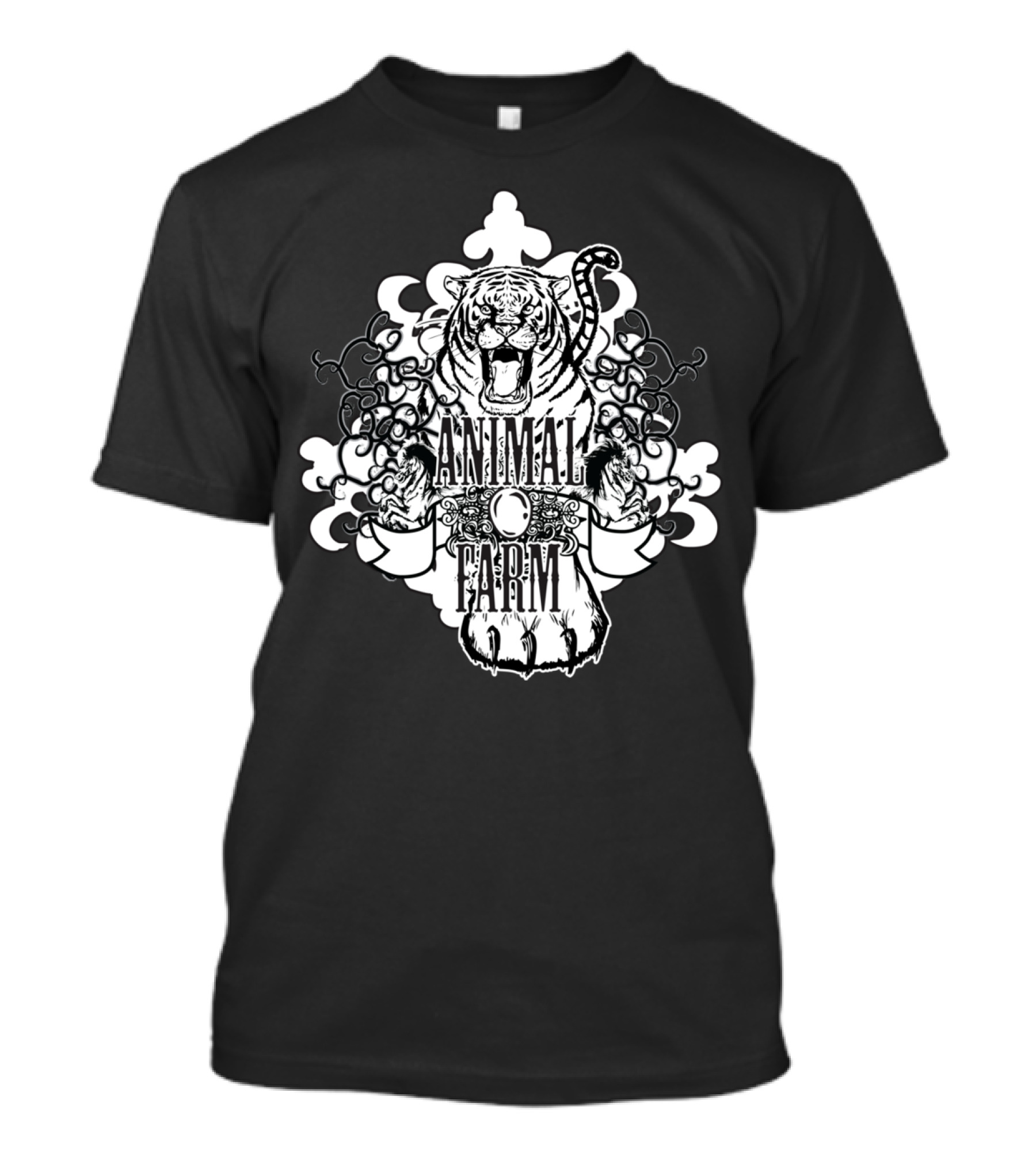Cool Animal Farm Tiger Crest T-Shirt