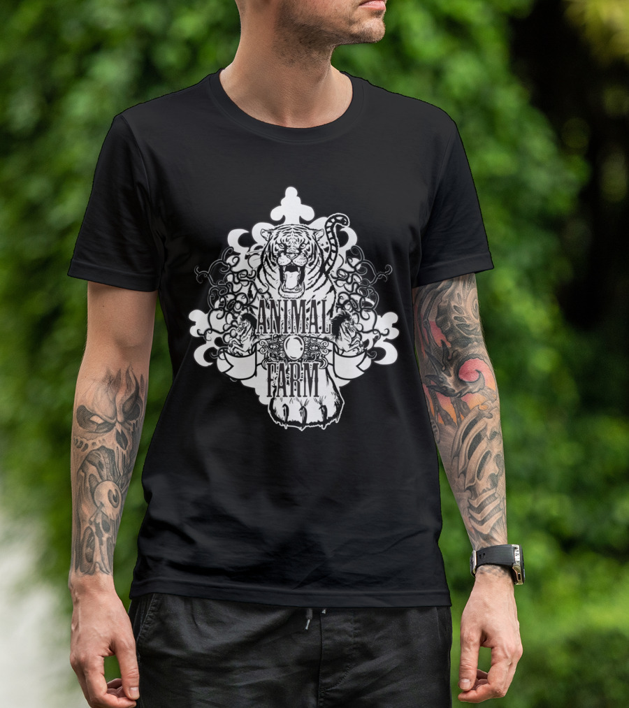 Cool Animal Farm Tiger Crest T-Shirt