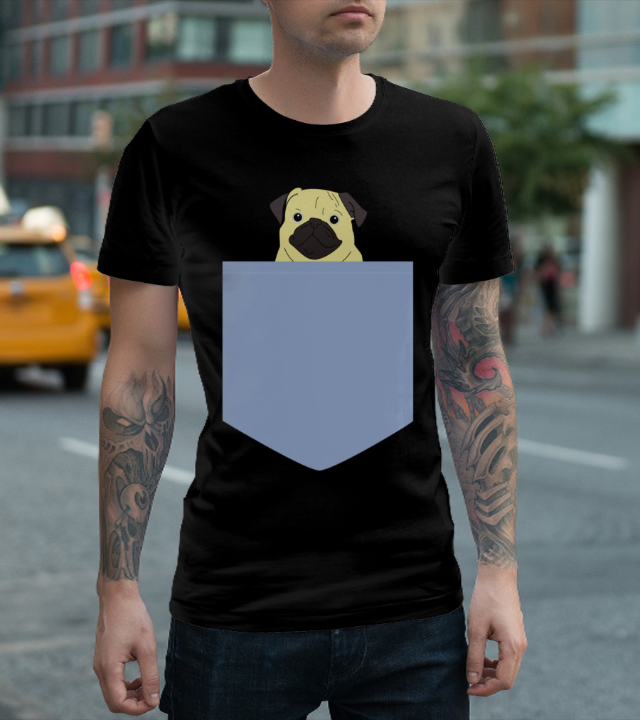 Pocket Pug La Adorable Canine Companion T-Shirt