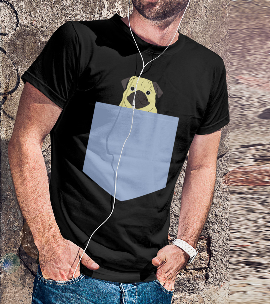 Pocket Pug La Adorable Canine Companion T-Shirt