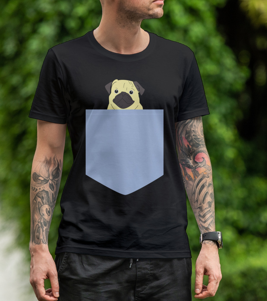 Pocket Pug La Adorable Canine Companion T-Shirt