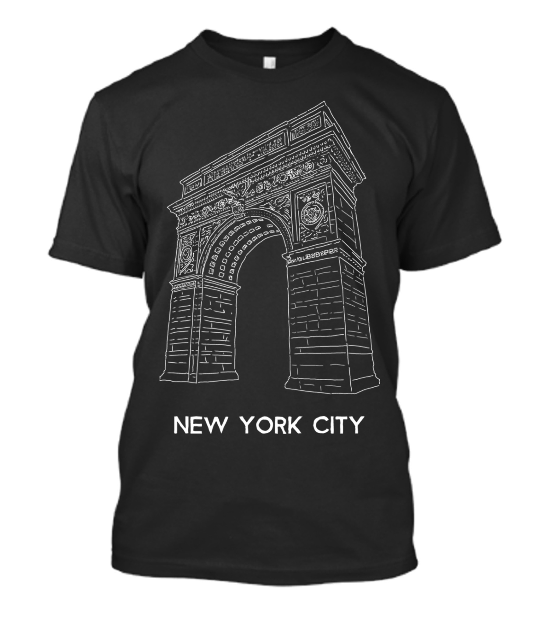 New York City Washington Square Arch Line T-Shirt