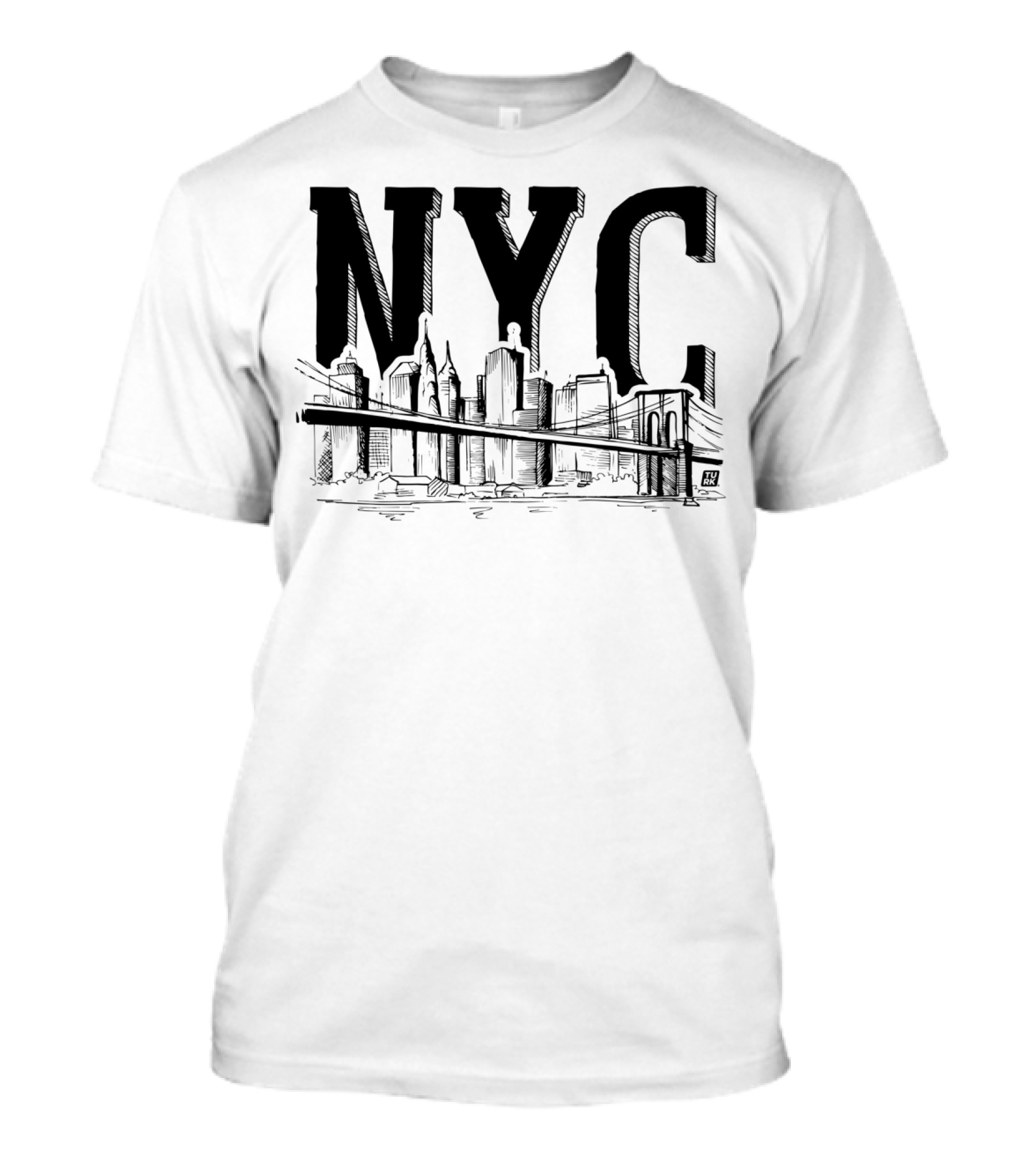 NYC Skyline Brooklyn Bridge T-Shirt