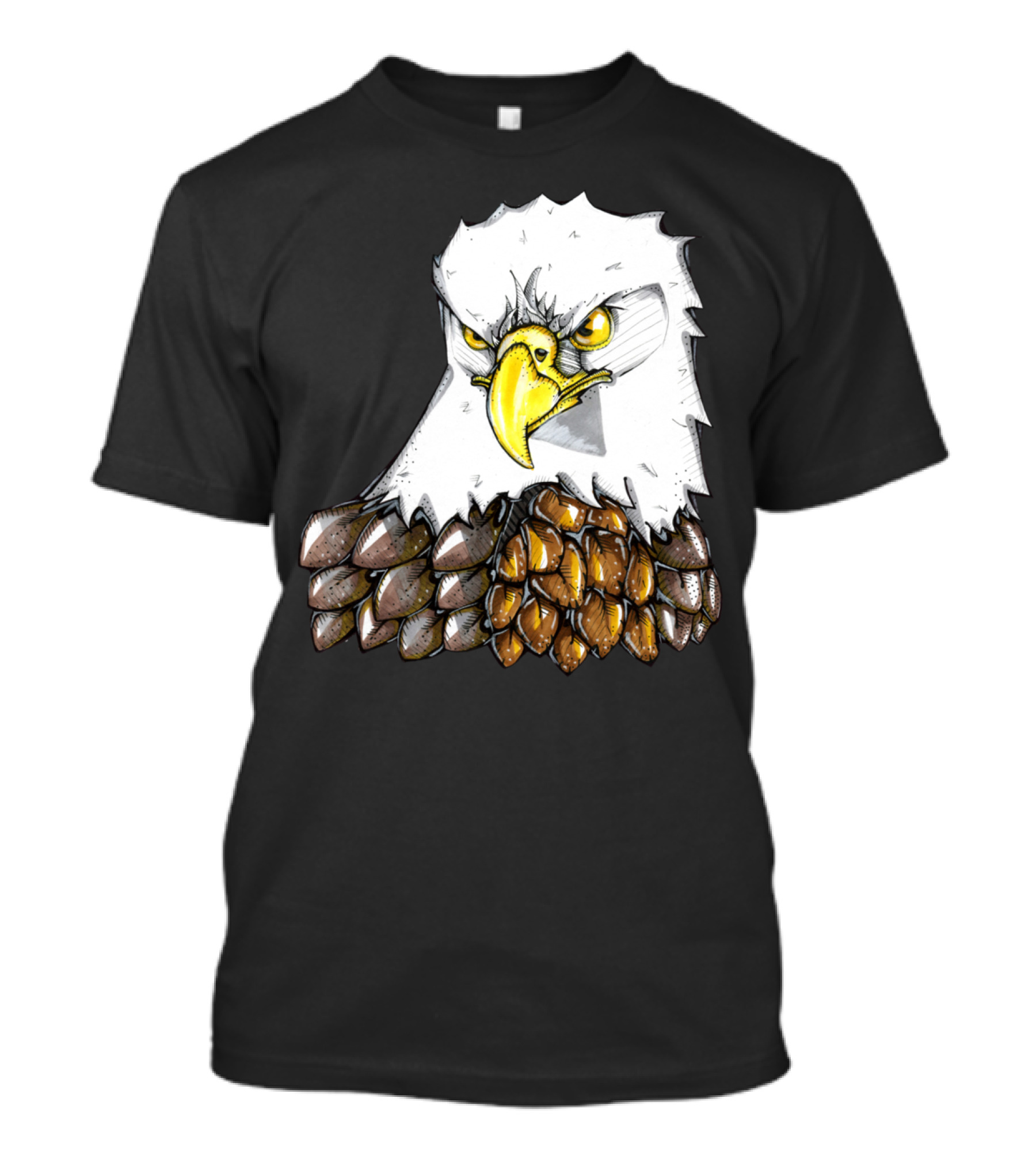 Maverick The Bald Eagle Bold Fierce Artistic T-Shirt