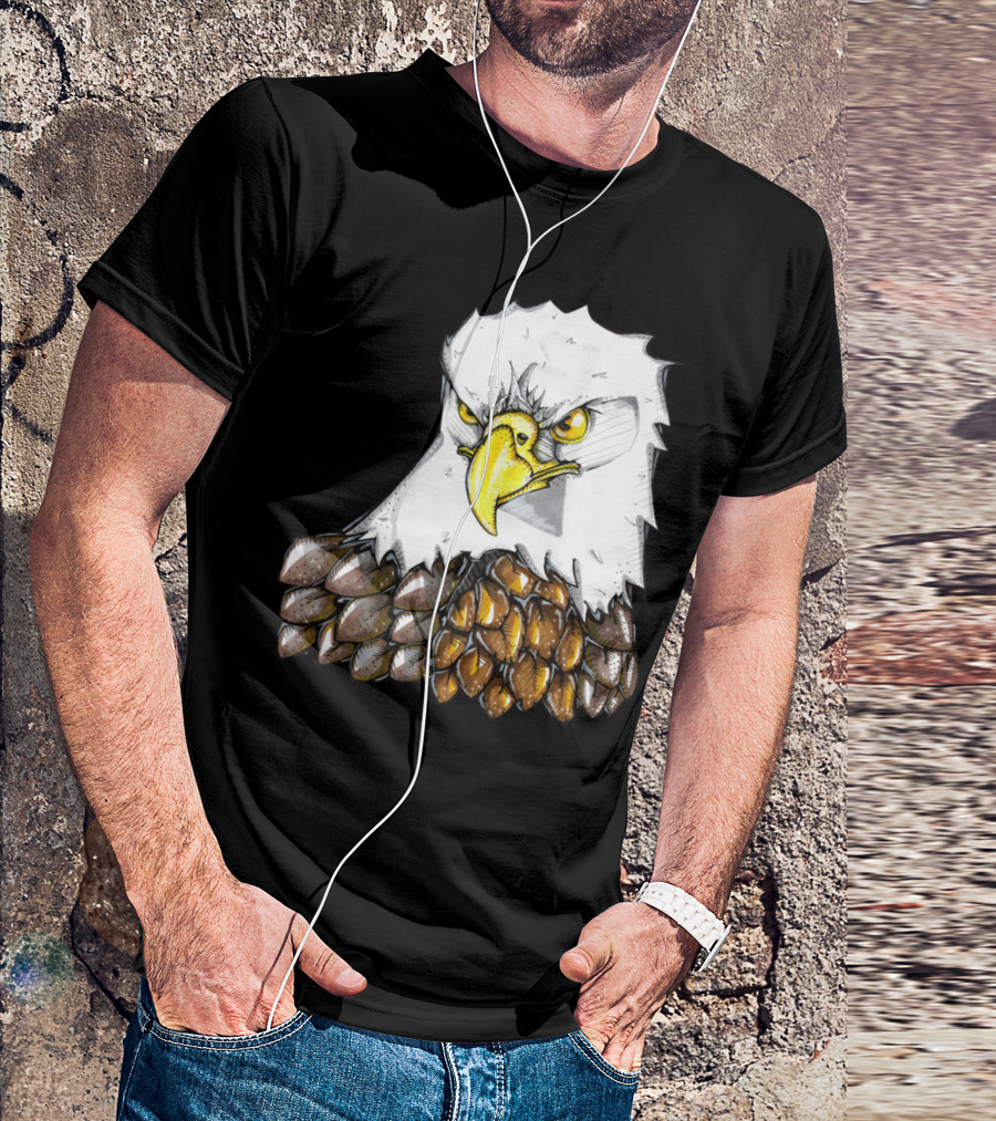 Maverick The Bald Eagle Bold Fierce Artistic T-Shirt