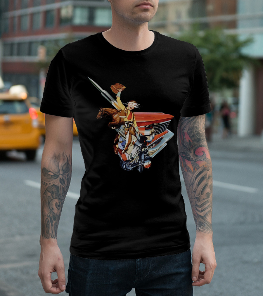Western Cowboy Rodeo Automotive Fusion T-Shirt