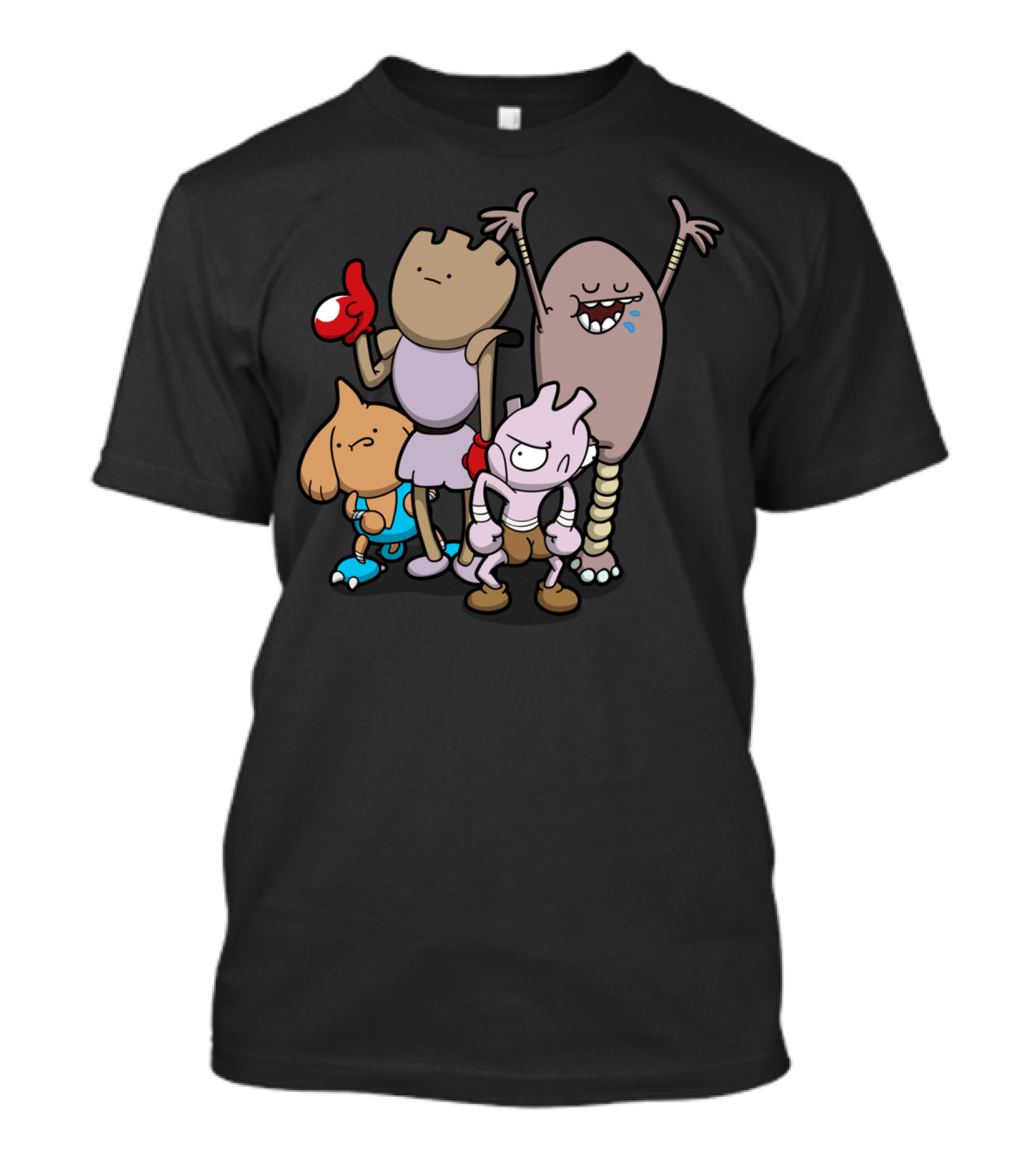 Little Asskickers Cartoon Squiggle Team Adventure Icons T-Shirt